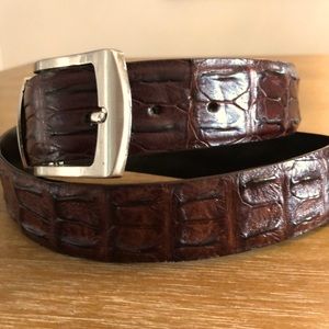 Caiman/croc skin belt!